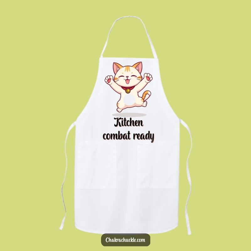 Funny Cat Chef Apron - Cook with Playful Energy, Perfect Kitchen Gift!