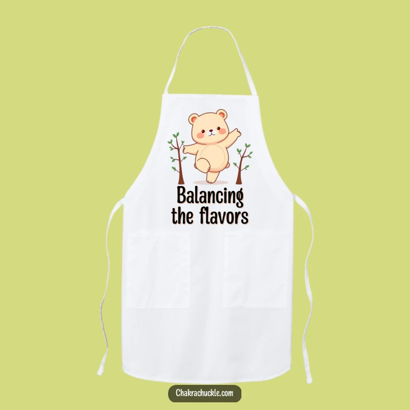 Funny Chubby Bear Yoga Apron - Hilarious Kitchen Gear for a Giggle-Filled Cook