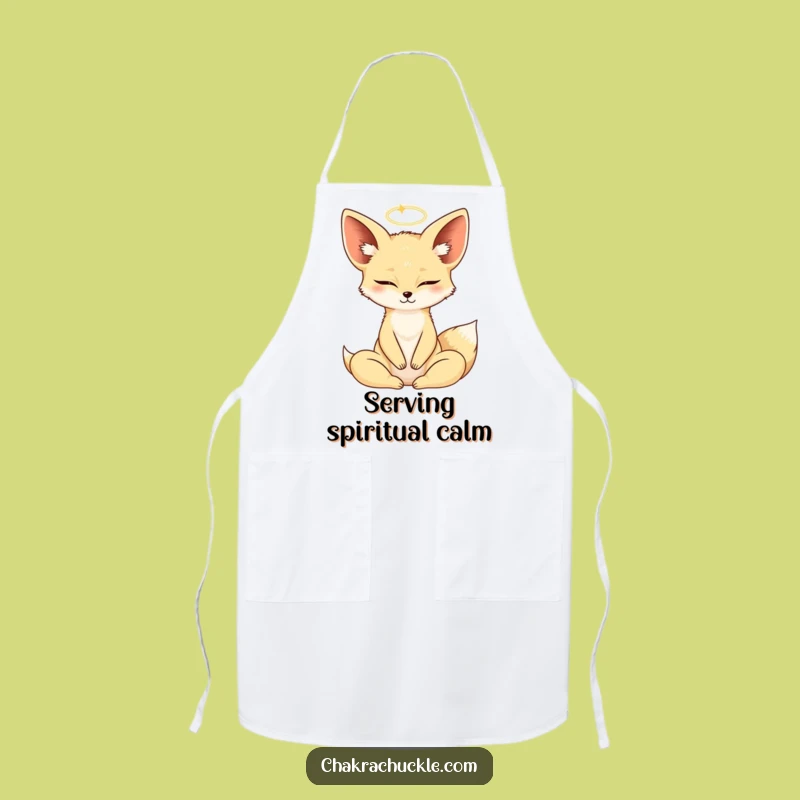 Funny Fennec Fox Kitchen Apron - Zen Chef Cooking & Gift
