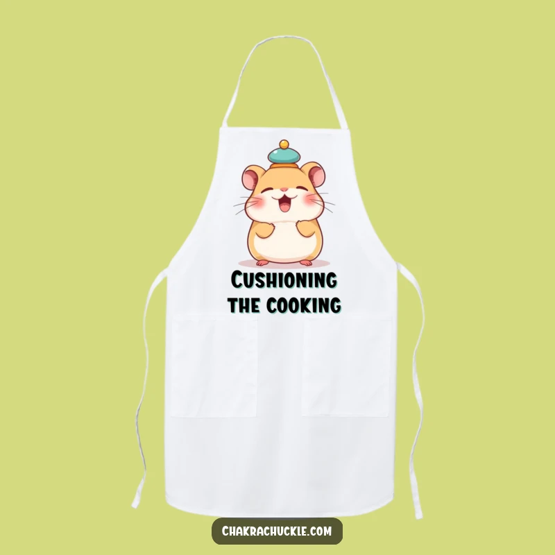 Funny Hamster Apron: Cook with Balance and Humorous Charm