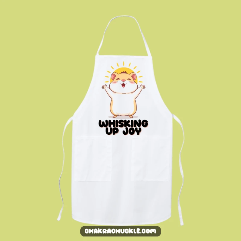 Funny Hamster Sun Salutation Apron: Hilarious Yoga Kitchen Gift for Chefs