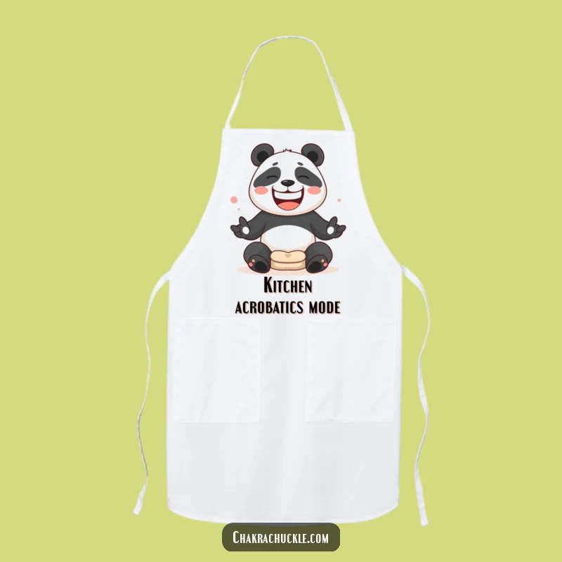 Funny Panda Juggling Apron - Chef's Hilarious Meditation Gear