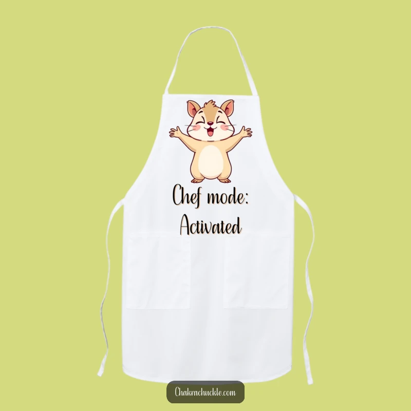 Funny Squirrel Chef Apron: Cook with Humor and Deep Breaths