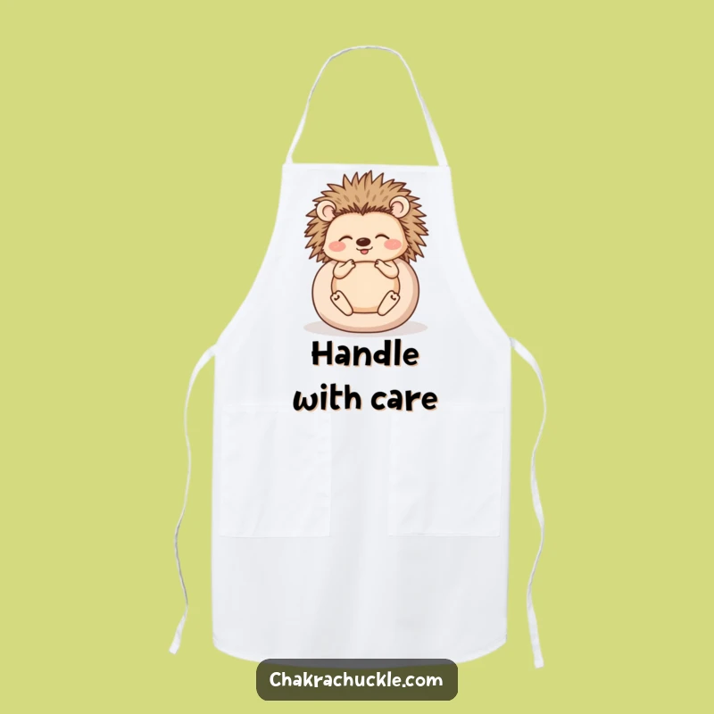 Funny Hedgehog Apron: Meditate in the Kitchen with Humorous Style