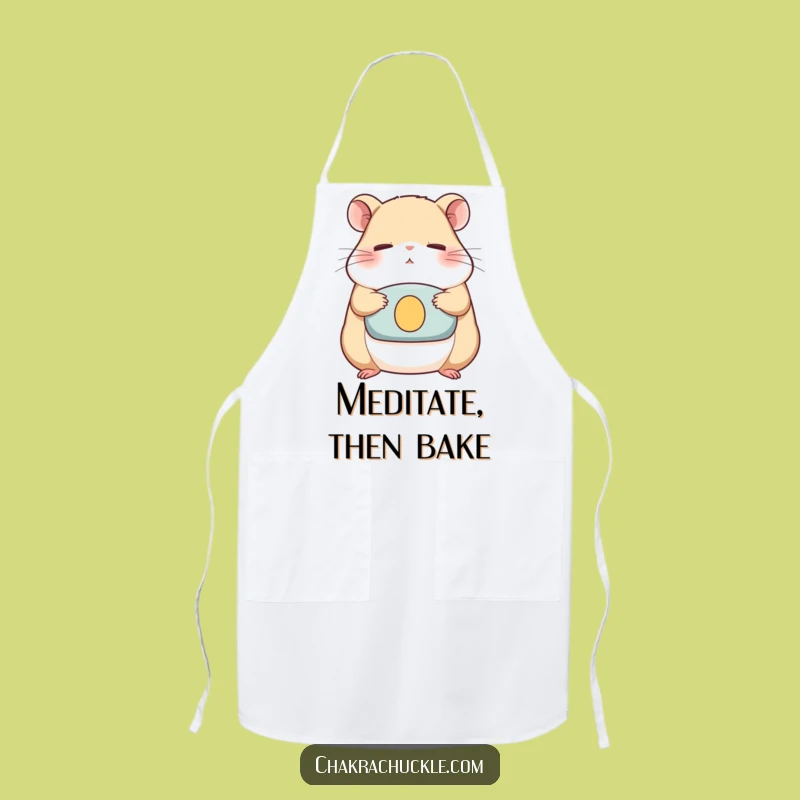 Funny Hamster Zen Apron - Kitchen Humor for Determined Chefs and Bakers