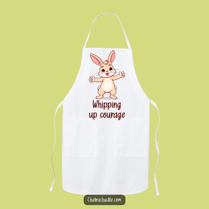 Funny Bunny Warrior Apron - Kitchen Pose & Chef Gift