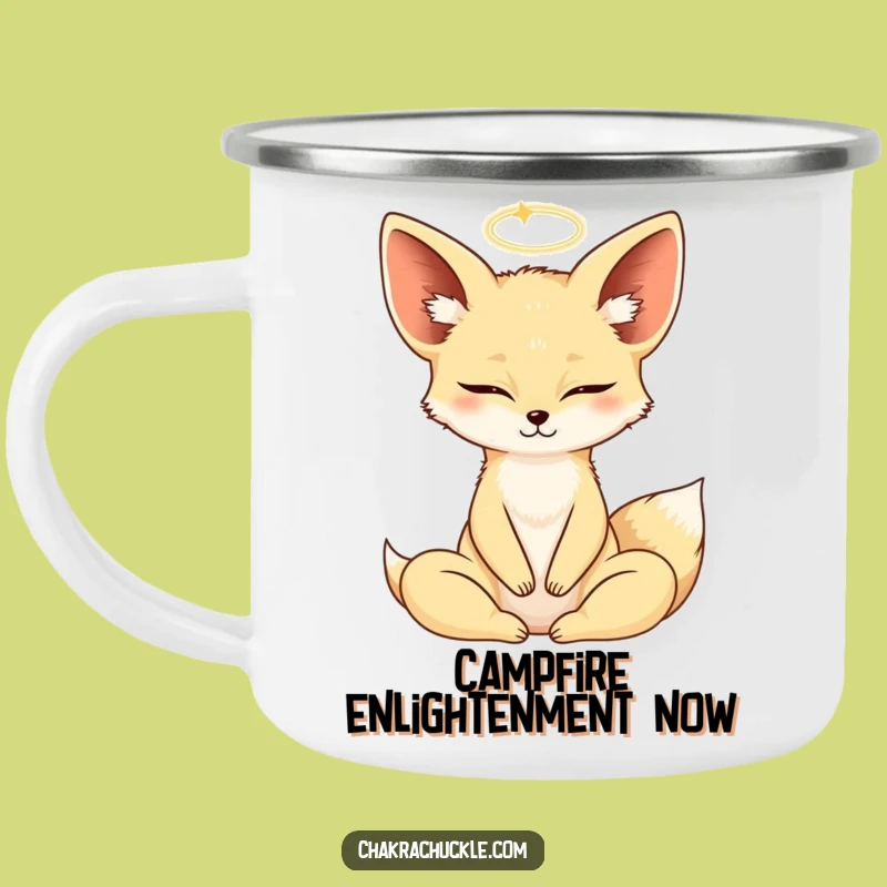 Funny Fennec Fox Adventure Mug - Zen Camping & Yoga Gift