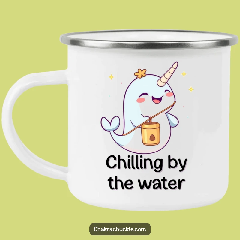 Funny Narwhal Camping Mug - Joyful Chime for Outdoor Serenity