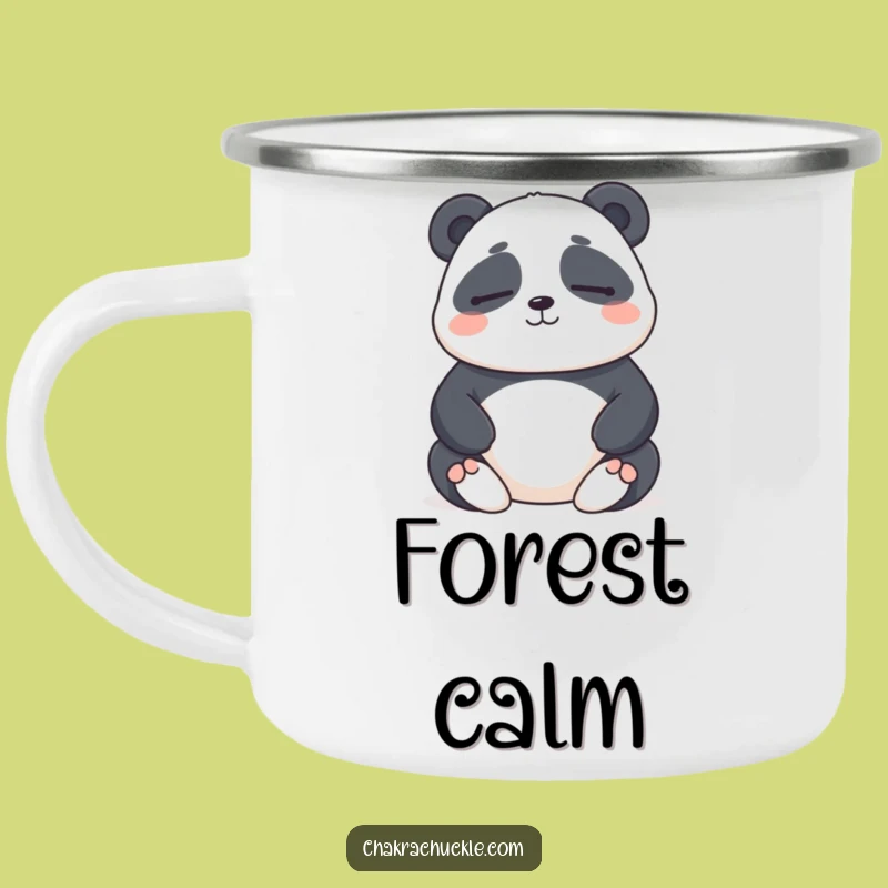 Funny Panda Meditation Camping Mug: Zen Outdoors, a Rugged Funny Gift