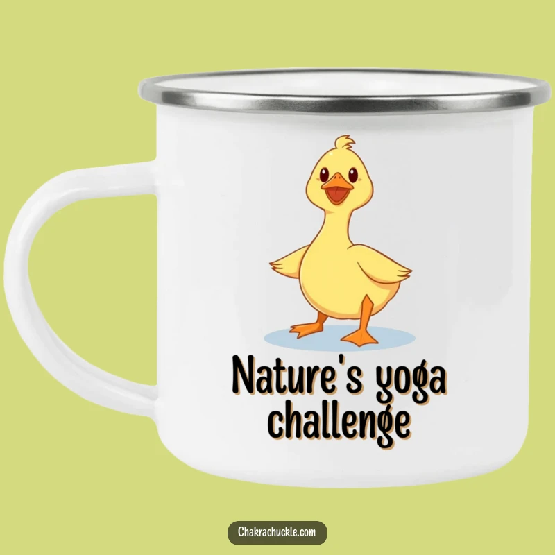 Funny Duck Camping Mug: Adventure with a Wobbly Yogi Duck, Ideal Funny Gift