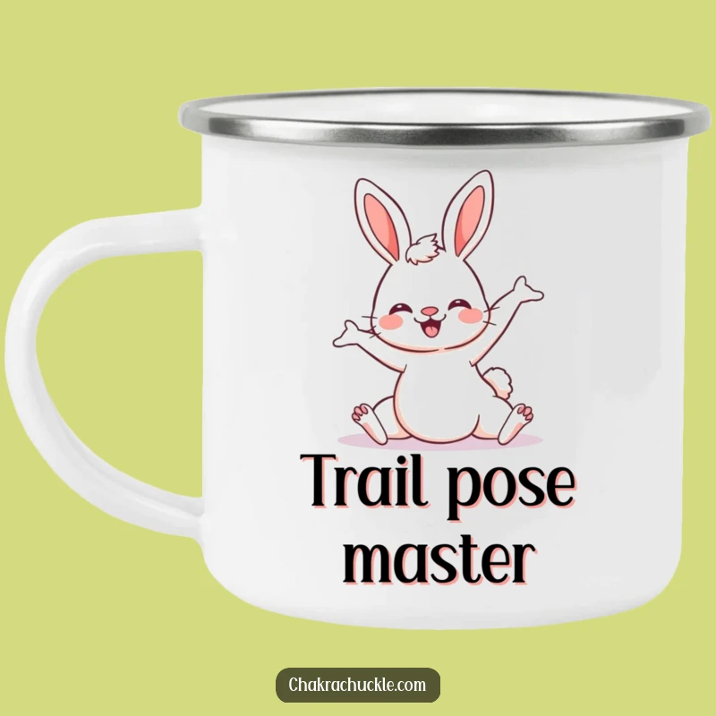 Funny Kawaii Bunny Yoga Camping Mug: Durable Downward Dog Mug for Outdoor Adventures Gift