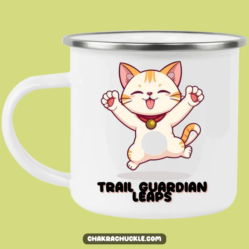 Funny Cat Adventure Mug - Leap into the Outdoors with Joy, Gift!