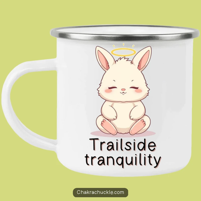 Durable Funny Zen Bunny Camping Mug - Peaceful Adventures Await!