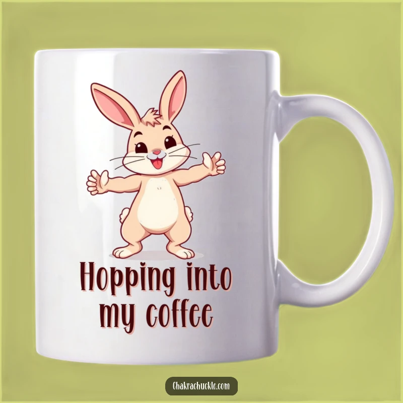 Funny Bunny Warrior Mug - Energetic Yoga Lover Gift