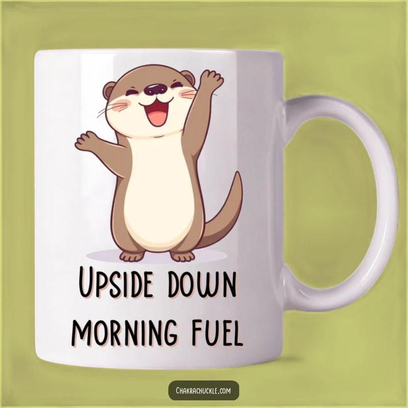 Funny Otter Handstand Mug: Hilarious Animal Yoga Pose Gift for Otter Lovers