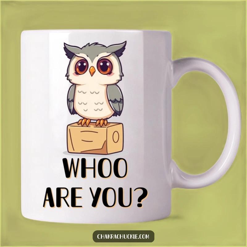 Funny Owl Yoga Mug: Curious Percher - Wise Gift!