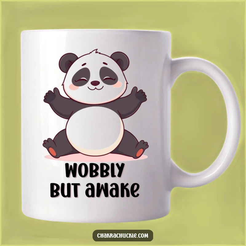 Funny Panda Yoga Mug: Wobbly Yogi Animal for a Hilarious Gift