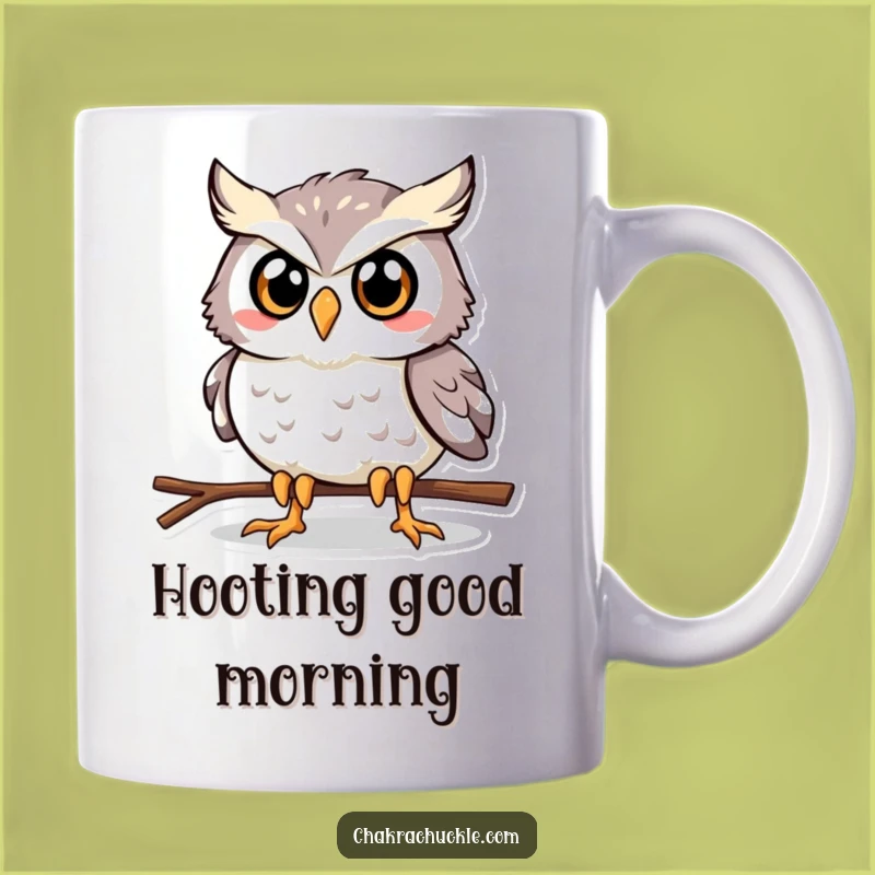 Funny Owl Plank Mug: Determined Fitness Bird Gift for Yoga Lovers