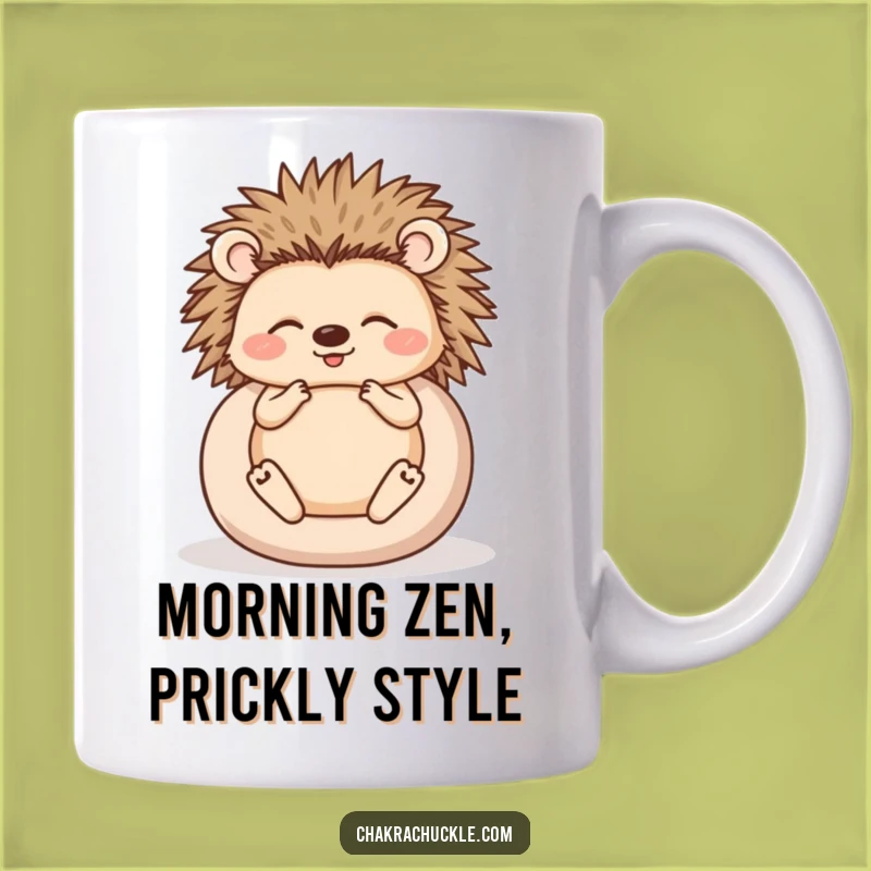 Funny Hedgehog Zen Master Mug: Embrace Inner Peace with This Hilarious Gift