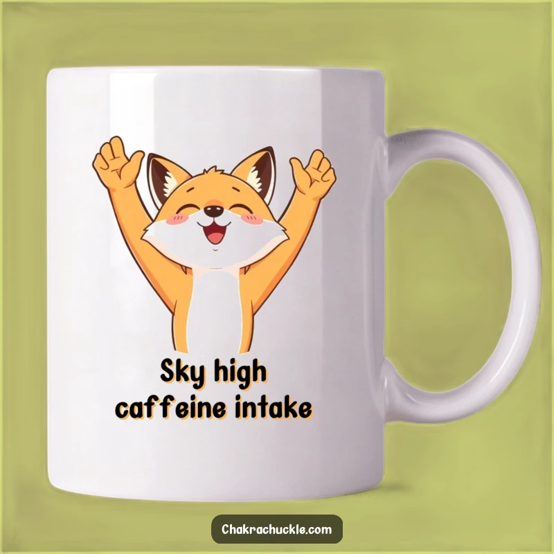 Funny Morning Fox Yoga Mug - Joyful Stretches, Perfect Gift for Animal Lovers!