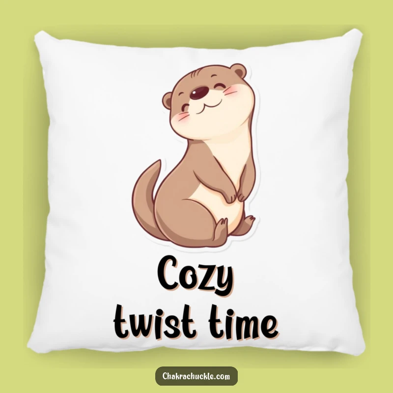 Funny Otter Gentle Twist Pillow: Comfy Cushion for Cheerful Relaxation