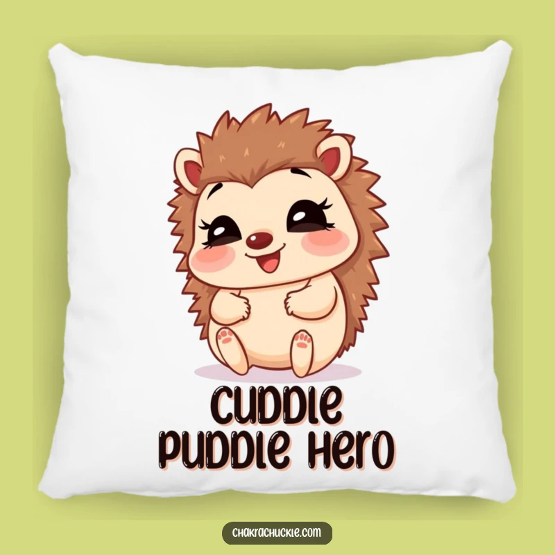 Funny Hedgehog Baby Pose Pillow: Giggling Comfort for Humorous Homes
