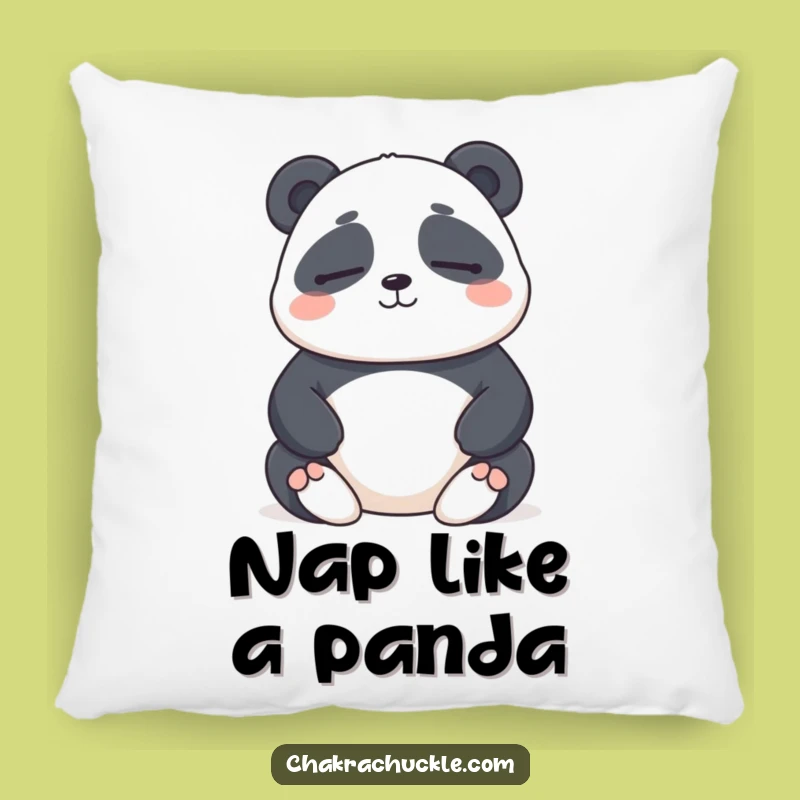 Funny Panda Meditation Pillow: Cozy Comfort, a Soft Funny Gift