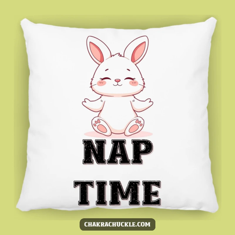 Funny Yoga Bunny Pillow: Soft Character Cushion for Serene Comfort