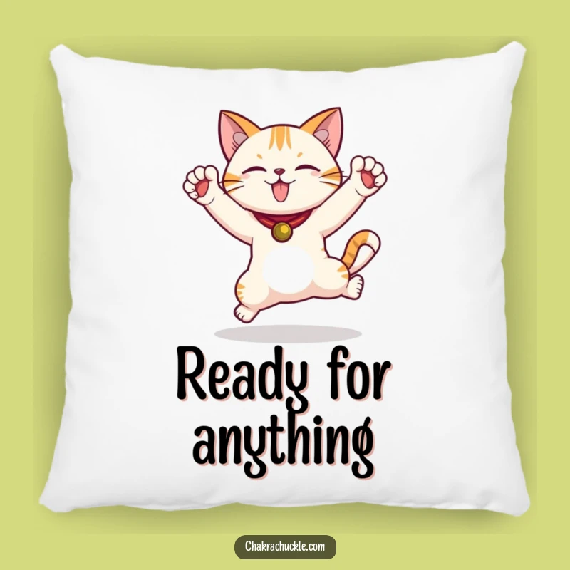 Funny Cat Warrior Pillow - Cozy Comfort with Playful Energy, Perfect Gift!