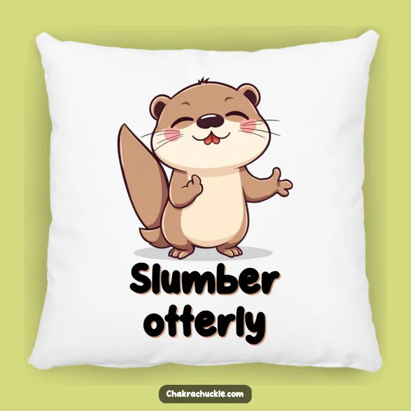 Funny Otter Meditation Pillow: Soft Energetic Yogi for Hilarious Comfort