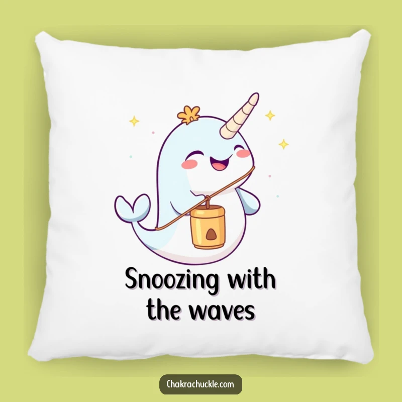 Funny Narwhal Pillow - Joyful Chime Blower for Cozy Meditation