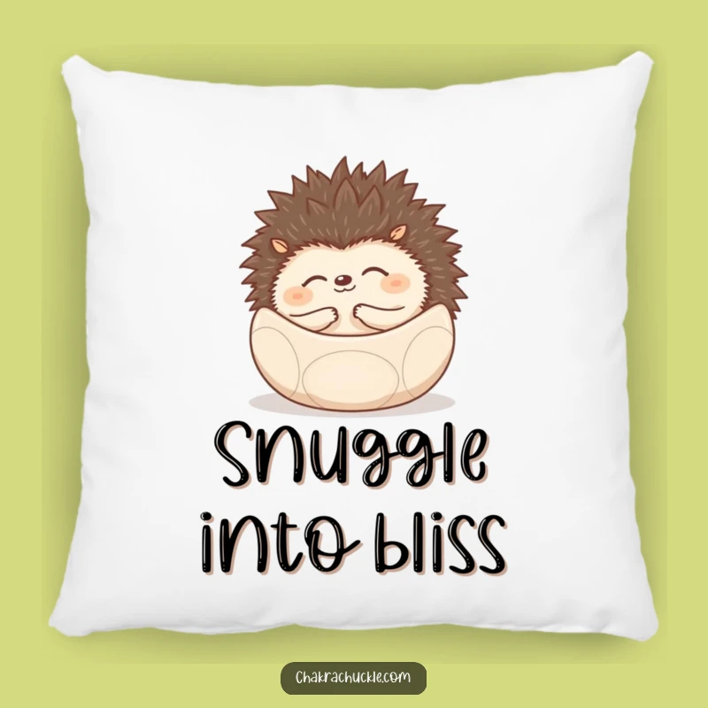 Funny Hedgehog Pillow - Cozy Calm With This Peaceful Meditation Gift