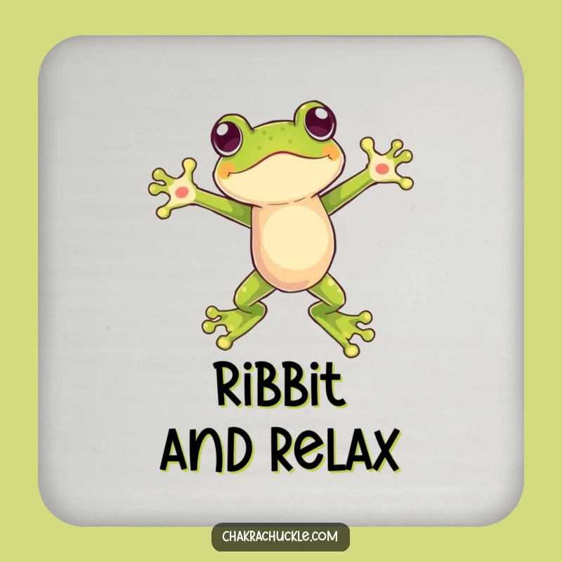 Funny Frog Leap Coaster: Protect Surfaces with Dynamic Balance Gift