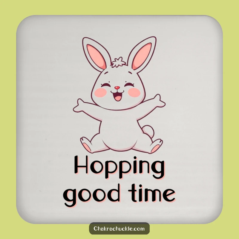 Funny Yoga Bunny Coaster Set, a Cute and Protective Gift