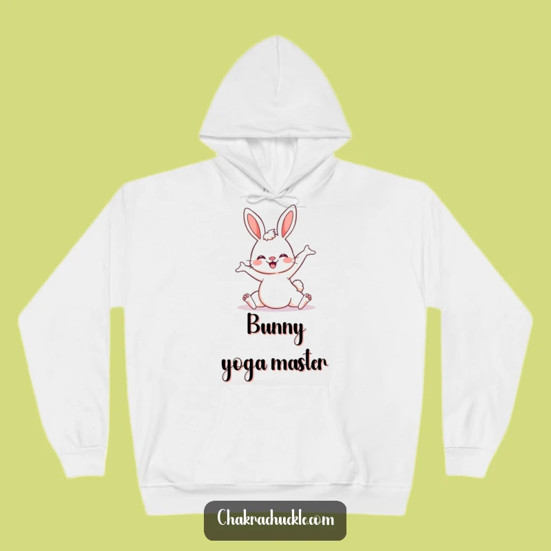 Cozy Funny Kawaii Bunny Yoga Hoodie: Warm Downward Dog Sweatshirt for Ultimate Comfort Gift
