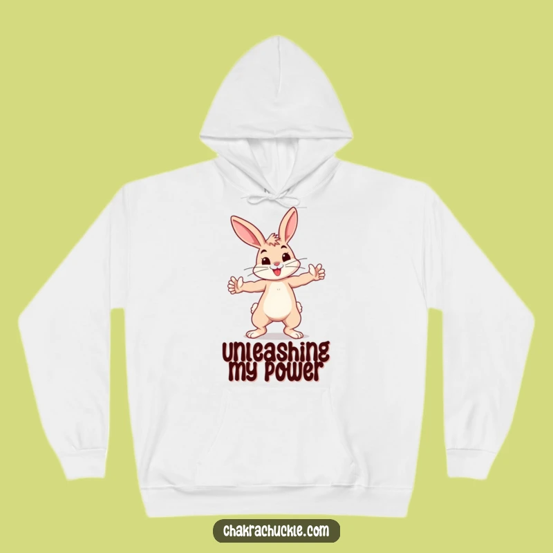 Funny Bunny Warrior Hoodie - Cozy & Comfy Yoga Gear Gift