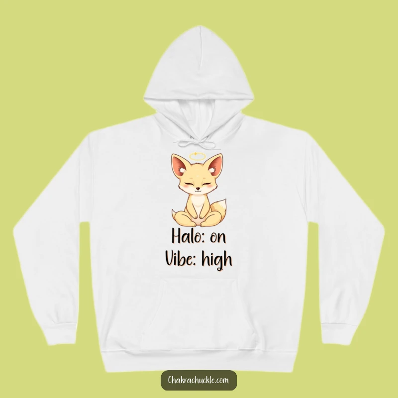 Funny Fennec Fox Zen Hoodie - Cozy Yoga Apparel & Hilarious Gift