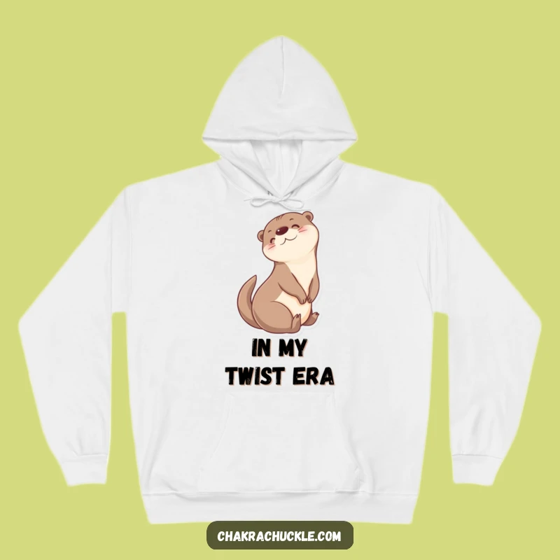 Funny Otter Gentle Twist Hoodie: Cozy and Cheerful Gift for Animal Fans