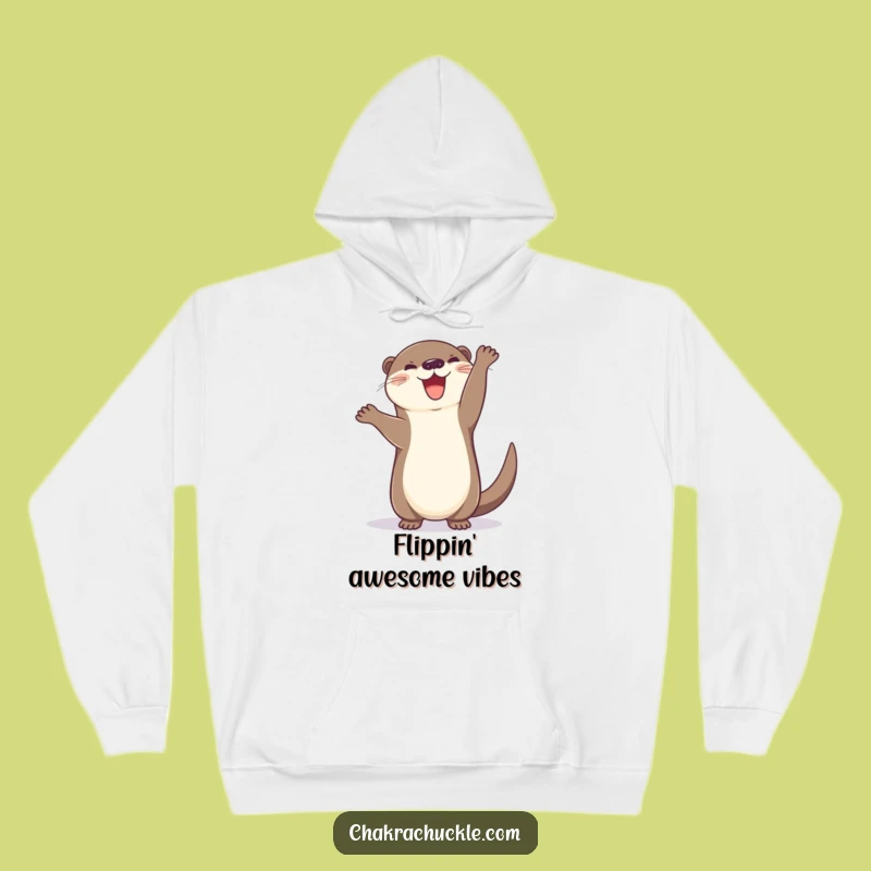 Funny Otter Handstand Hoodie: Cozy & Hilarious Animal Yoga Sweatshirt Gift
