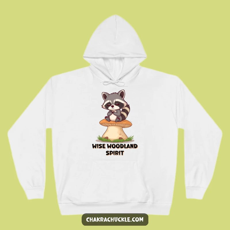 Funny Raccoon Meditation Hoodie: Cozy Woodland Zen Sweatshirt Gift