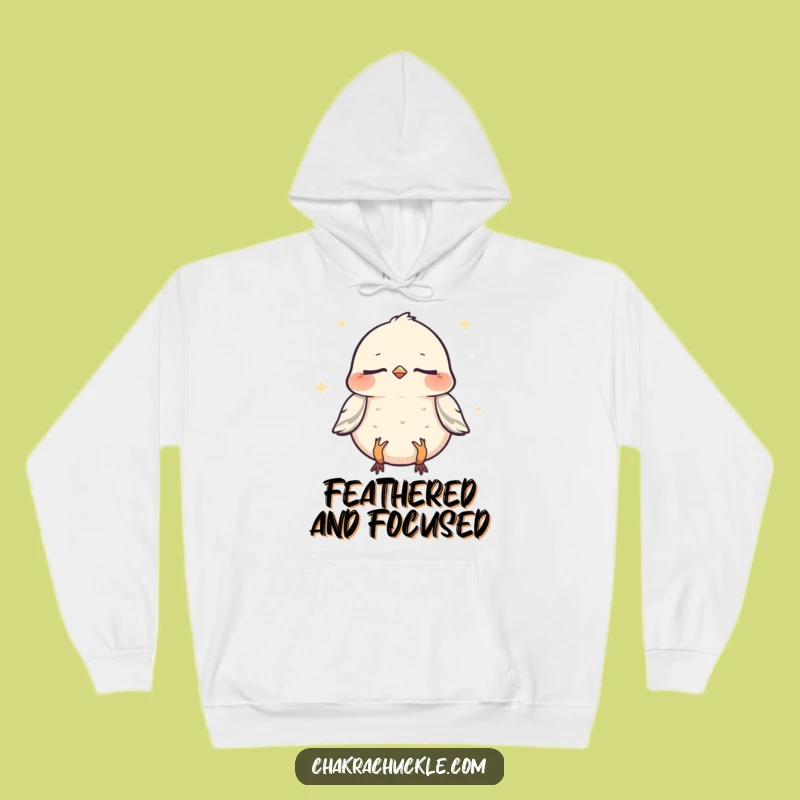 Funny Sparrow Zen Hoodie: Cozy Meditation Bird Sweatshirt Gift
