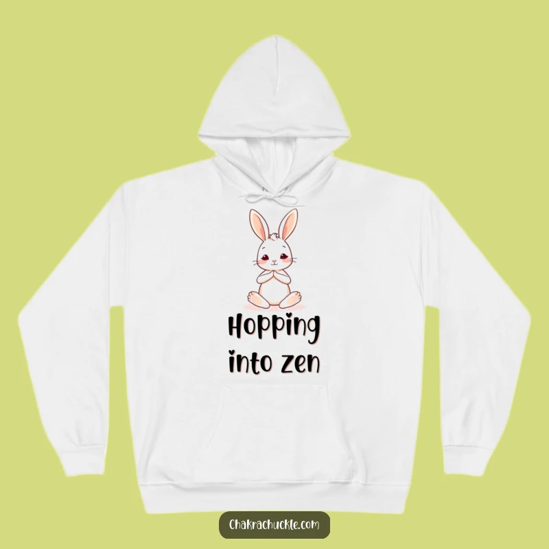 Funny Yoga Bunny Hoodie: Cozy Zen, a Comfortable Hilarious Gift
