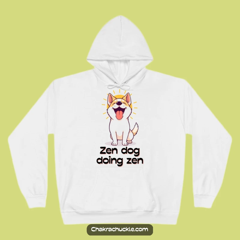 Funny Yoga Dog Hoodie: Cozy Pooch Panting After Sun Salutation, Warm Gift!