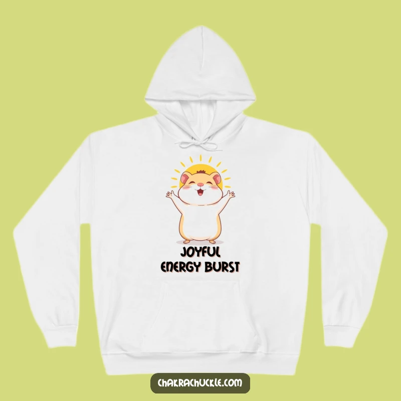 Funny Hamster Sun Salutation Hoodie: Cozy Yoga Sweatshirt for Hamster Fans