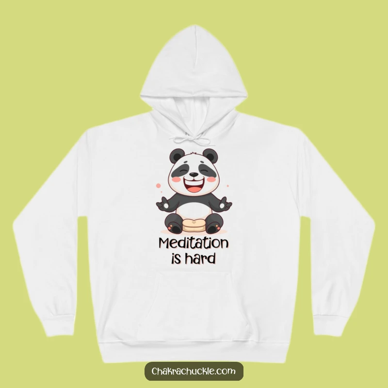 Funny Panda Juggling Hoodie - Cozy Meditation Lover Gift