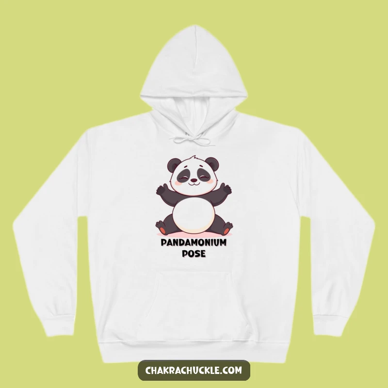 Funny Panda Yoga Hoodie: Cozy Wobbly Yogi for a Hilarious Gift