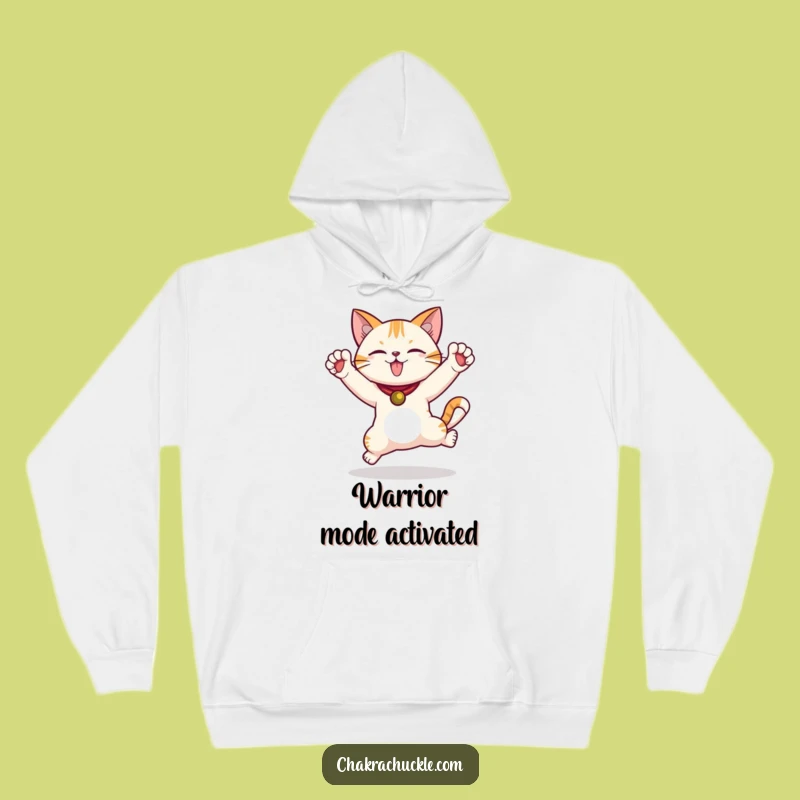 Cozy Funny Cat Hoodie - Jump for Joy in Comfort, Perfect Gift!