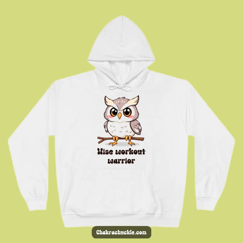 Funny Owl Plank Hoodie: Determined Fitness Bird Sweatshirt for Cozy Strength