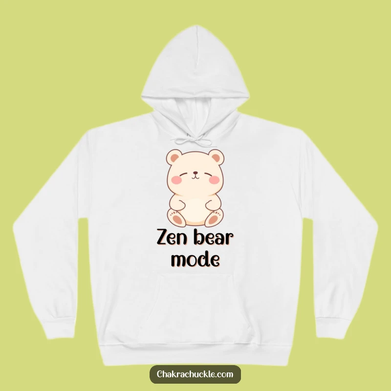 Funny Bear Meditation Hoodie: Cozy Yogi Animal for a Humorous Gift
