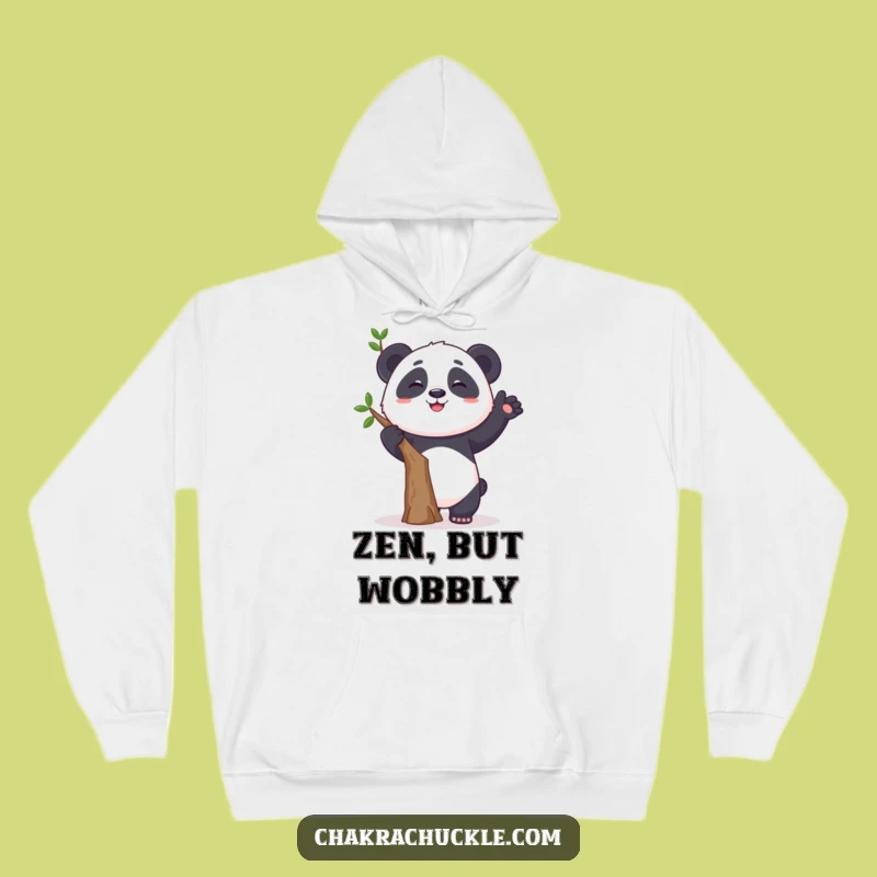 Funny Panda Yoga Hoodie - Cozy and Comical Tree Pose Sweatshirt for Relaxing